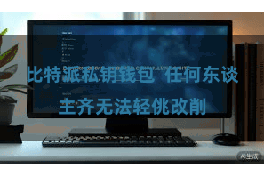 比特派私钥钱包  任何东谈主齐无法轻佻改削