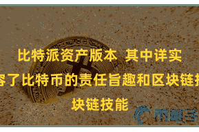 比特派资产版本 其中详实先容了比特币的责任旨趣和区块链技能